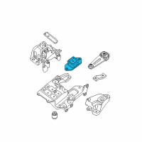 OEM 2007 Nissan Sentra Engine Mounting Insulator , Left Diagram - 11220-ET00A