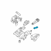 OEM 2007 Nissan Sentra Engine Mounting, Rear Right Diagram - 11332-ET000