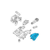 OEM 2011 Nissan Sentra Engine Mounting Bracket, Left Diagram - 11253-ET000