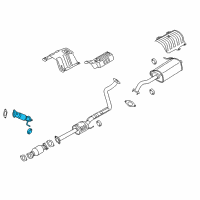 OEM 2016 Hyundai Elantra Front Muffler Assembly Diagram - 28610-3X400