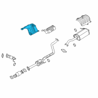 OEM Hyundai Elantra Coupe Protector-Heat Center Diagram - 28793-A5500