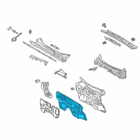 OEM 2020 Toyota RAV4 Panel Sub-Assembly, Dash Diagram - 55101-42250