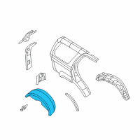 OEM 2008 Dodge Durango Shield-Splash Diagram - 55078073AD