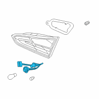 OEM 2015 Kia Forte Bulb Holder & Wiring Assembly Diagram - 92480A7000