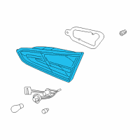 OEM 2016 Kia Forte Lens & Housing-Rear Combination Inside Diagram - 92430A7000
