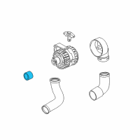 OEM 1998 BMW 318i Pulley Alternator Diagram - 12-31-1-432-988