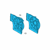 OEM 2005 BMW X5 Cooling Radiator Fan Diagram - 17-42-7-521-767