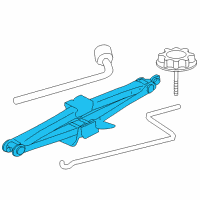 OEM 2012 Lexus IS F Jack Sub-Assembly, PANTOGRAPH Diagram - 09111-76010