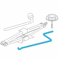 OEM 2018 Lexus IS300 Handle, Jack Diagram - 09113-13040