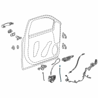 OEM GMC Sierra 2500 HD Lock Rod Diagram - 22865941