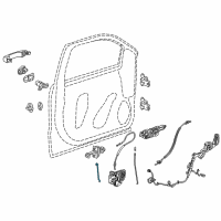 OEM Chevrolet Silverado 3500 HD Control Rod Diagram - 22777346