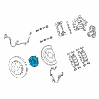 OEM 2019 Chrysler Pacifica Brake Hub And Bearing Diagram - 68223512AE