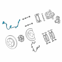 OEM 2020 Chrysler Voyager Sensor-Anti-Lock Brakes Diagram - 68312453AD