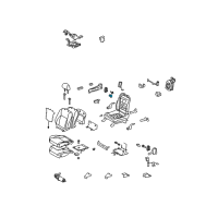 OEM 2011 Lexus GS460 Switch, Front Power Seat(For Lumbar) Diagram - 84920-30240-B3