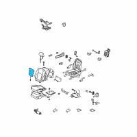 OEM 2011 Lexus ES350 Heater Assembly, Seat Back Diagram - 87530-33030