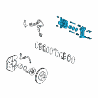 OEM Honda Civic Caliper Sub-Assembly, Right Front (Reman) Diagram - 45018-S7A-J02RM