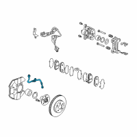 OEM Acura RSX Hose Set, Right Front Brake Diagram - 01464-S6M-A00