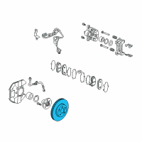 OEM 2003 Acura RSX Disk, Front Brake (14 Diagram - 45251-SNA-010