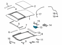 OEM 2022 Lexus NX350h GEAR ASSY, SLIDING R Diagram - 63260-78040