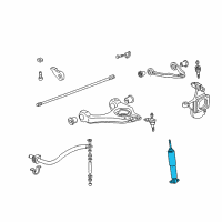 OEM Chevrolet Avalanche 2500 Front Shock Absorber Assembly Diagram - 15756921