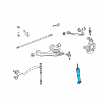 OEM 2005 Chevrolet Avalanche 1500 Front Shock Absorber Kit Diagram - 88965349