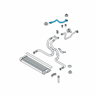 OEM 2020 BMW M8 ENGINE OIL COOLER PIPE, FLOW Diagram - 17-22-8-094-806