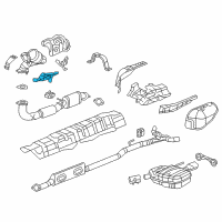 OEM 2011 Cadillac SRX Heat Shield Diagram - 55563480