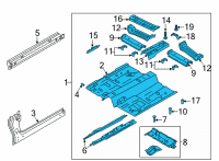 OEM 2022 Ford Escape PAN ASY - FLOOR Diagram - LX6Z-7811135-E