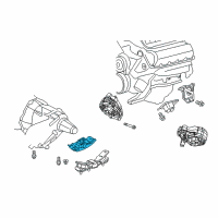 OEM 2009 Dodge Durango Bracket-Transmission Mount Diagram - 52855880AB