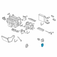 OEM 2005 Honda Accord Motor Assembly, Temperature Passenger Diagram - 79170-SDA-A41