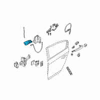 OEM BMW M3 Door Handle Inside Left Diagram - 51-41-7-144-545