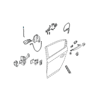 OEM 2009 BMW M3 Operating Rod, Door Rear Right Diagram - 51-22-7-060-290