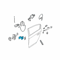 OEM 2008 BMW M3 Hinge, Rear Door, Upper, Right Diagram - 41-52-7-046-052