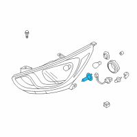 OEM 2009 Hyundai Accent Bulb-Halogen Diagram - 18647-61566-L