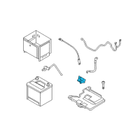 OEM 2017 Hyundai Accent Bracket-Battery Mounting Diagram - 37160-3X000