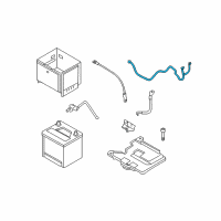 OEM 2013 Hyundai Accent Wiring Assembly-Battery Diagram - 91850-1R211