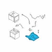 OEM 2015 Hyundai Accent Tray Assembly-Battery Diagram - 37150-1R370