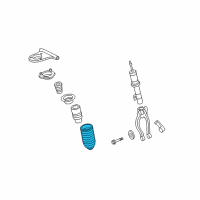 OEM 2009 Ford Fusion Coil Spring Diagram - 8E5Z-5310-G