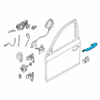 OEM BMW 535i Door Handle, Right Diagram - 51-22-7-276-242