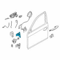 OEM 2014 BMW M6 Right Upper Front Door Hinge Diagram - 41-00-7-228-156