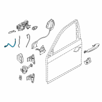 OEM BMW Bowden Cable, Door Opener Diagram - 51-21-7-275-394