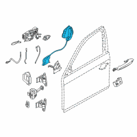 OEM 2019 BMW M6 Gran Coupe Lock, Complete, Right Diagram - 51-21-7-276-544