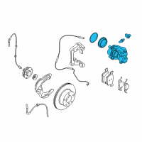 OEM BMW 328d xDrive Left Front Brake Caliper Diagram - 34-11-6-857-687