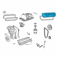 OEM Dodge B1500 CVR Pkg-Cylinder Head Diagram - 53020336