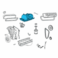 OEM 2002 Dodge Dakota Intake Manifold Diagram - 4897489AB