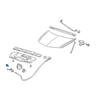 OEM Pontiac Aztek Support Rod Holder Diagram - 15571260