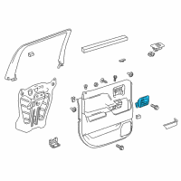 OEM 2015 Chevrolet Silverado 1500 Handle, Inside Diagram - 23142292