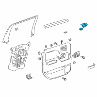 OEM 2016 GMC Sierra 3500 HD Switch Bezel Diagram - 22824624