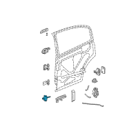 OEM 2006 Saturn Ion Link Asm, Rear Side Door Check Diagram - 15780538