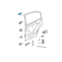 OEM Saturn Handle, Outside Diagram - 22718206